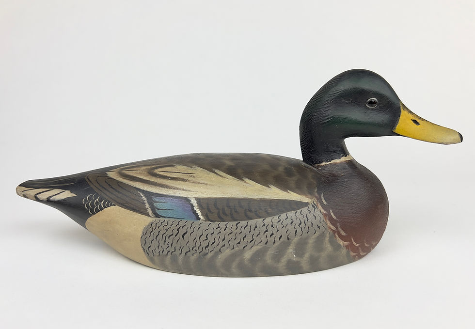 Cleon Crowell - Mallard Drake Decoy - A&M Decoys & Folk Art