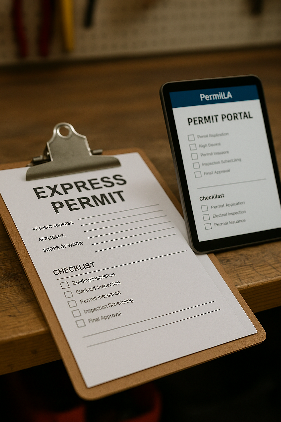 LADBS Express Permit and Permit LA portal for HPWH install.