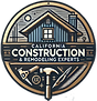 California Construction & Remodeling Experts logo with house and tools.
