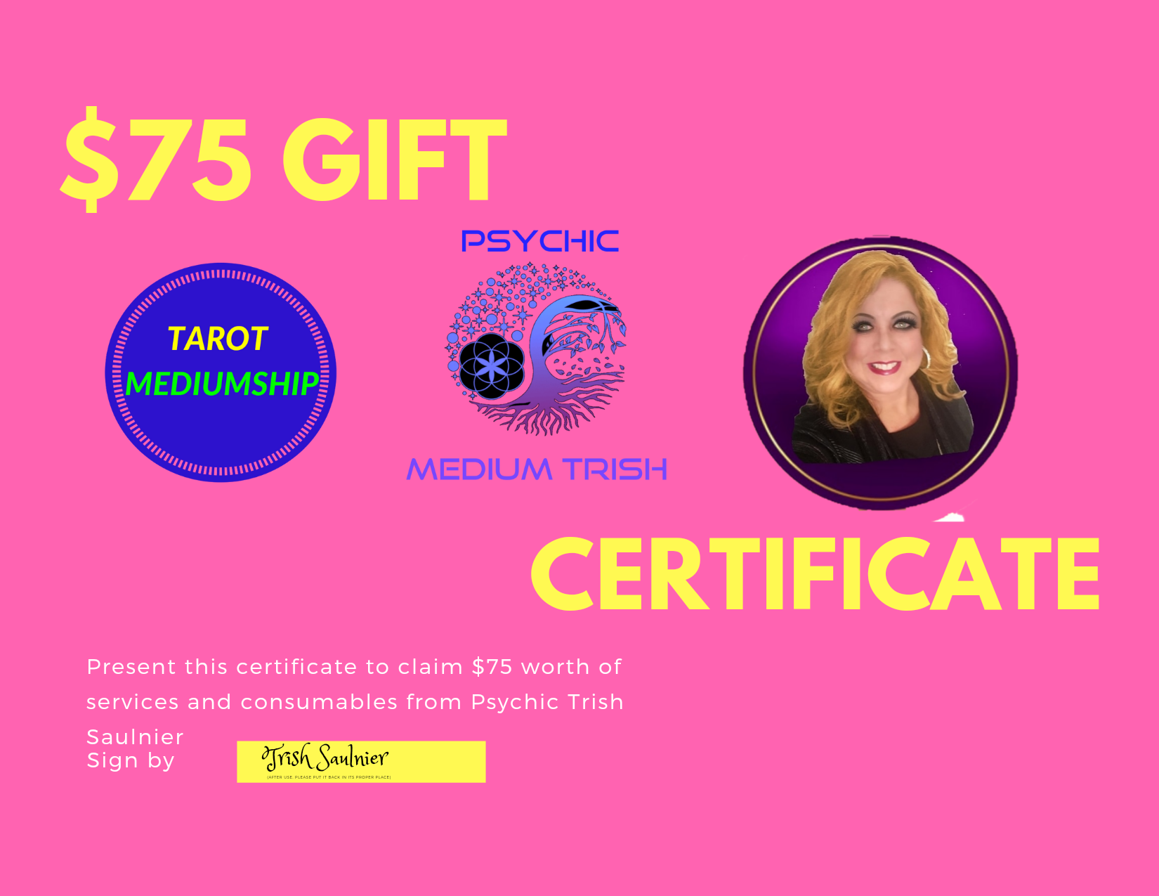 $75 Gift Certificate