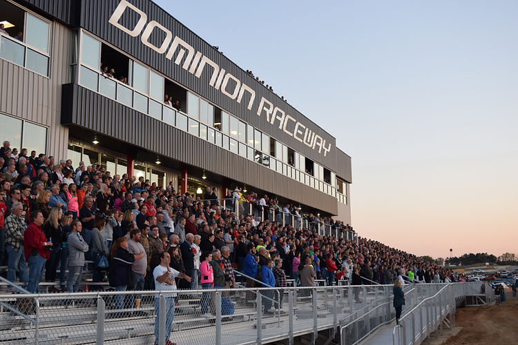 People in the Stands at Dominion Raceway
