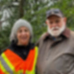 With friend and neighbor Frank Walker, Dec. 28, 2024. Wessel and Walker have walked their dogs together for many years. Photo 1 donated; 2 by Bernice Walker.