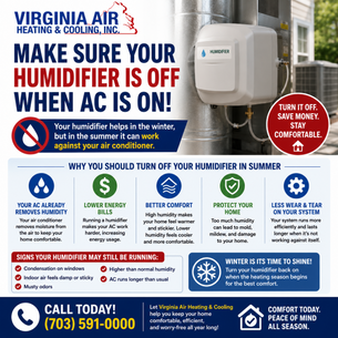 Why You Should Turn Off Your Humidifier When Running Your Air Conditioner