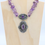 Thumbnail: Dreamy SPARKLING Amethyst Gemstone Sterling Pendant Mixed Briolette Necklace