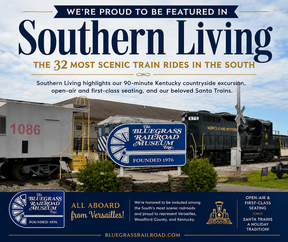 Southern Living Names Bluegrass Scenic Railroad One of the South’s Most Scenic Train Rides