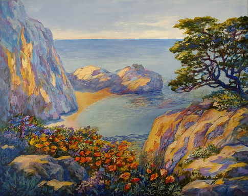 Seija Martin - Pfeiffer Beach California -16X20-  Acrylic -$275.00 (1).jpg