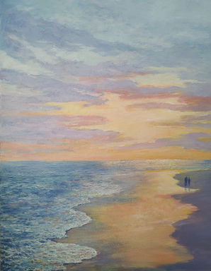 Seija Martin-Sunrise Walk -16X20-  Acrylic-$275.00.jpg