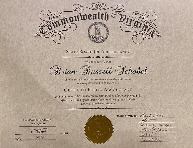 brian certificate