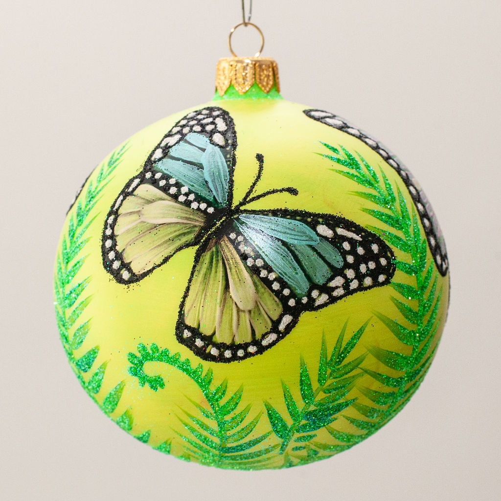 #2319 - Thomas Glenn "Fluttering" Ball Christmas Ornament