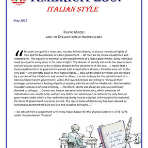 America 250 Italian Style May 2026