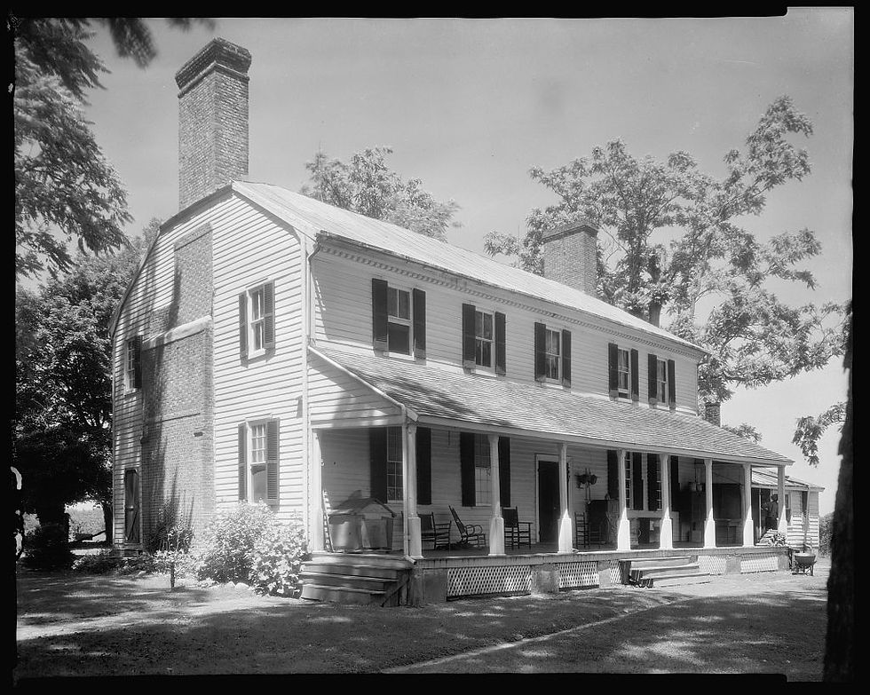Garden Elevation (East) Photo credit: DHR, ca 1996