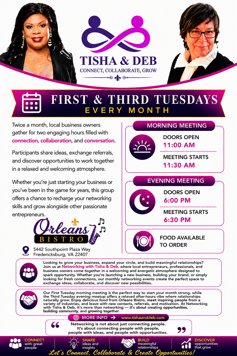 Morning Networking with Tisha and Deb Meetup