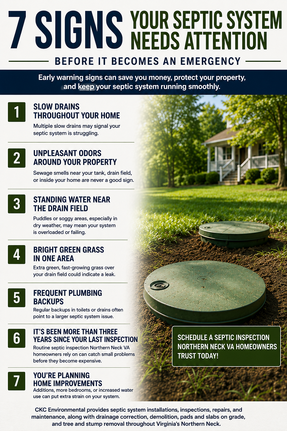 7 Signs Your Septic System Needs Attention Before It Becomes an Emergency