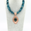 Thumbnail: AMAZING London Blue TOPAZ Copper Labradorite Pendant Chunky Necklace