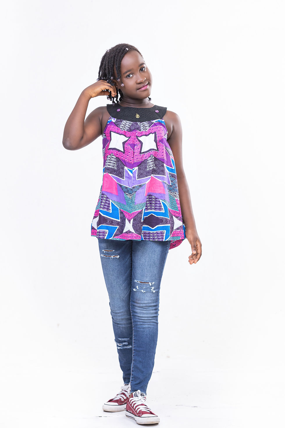 Thumbnail: Girl's peasant top