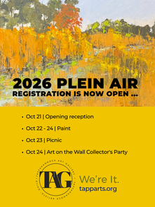 Mark Your Calendar for the 2026 TAG Plein Air Event