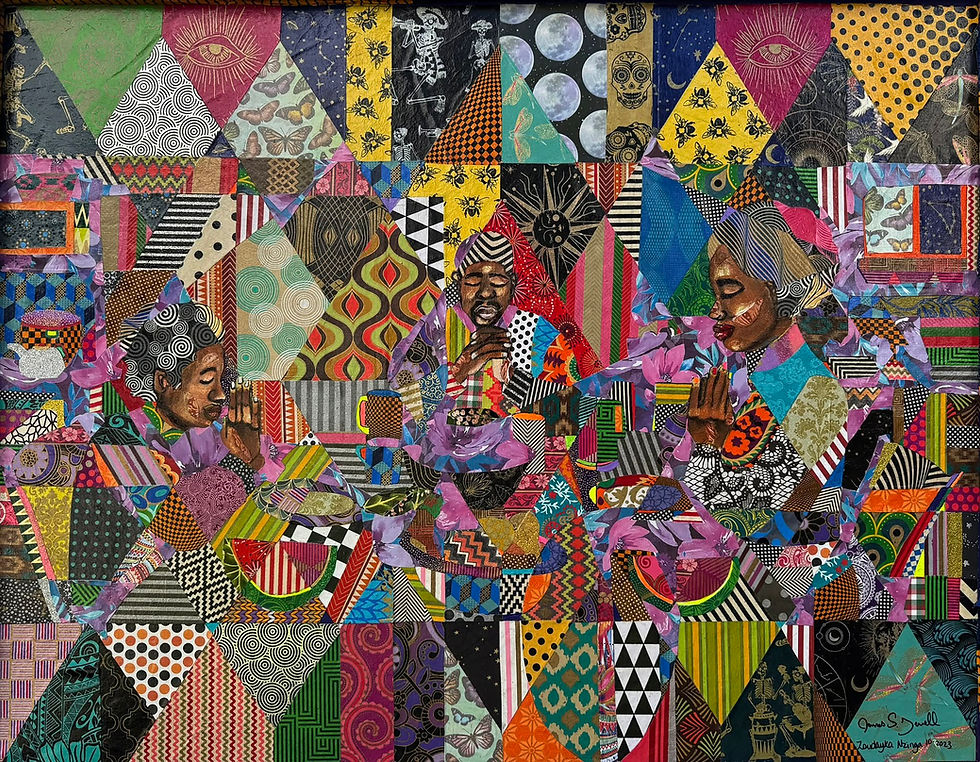 Artists Zsudayka Nzinga and James Stephen Terrell.