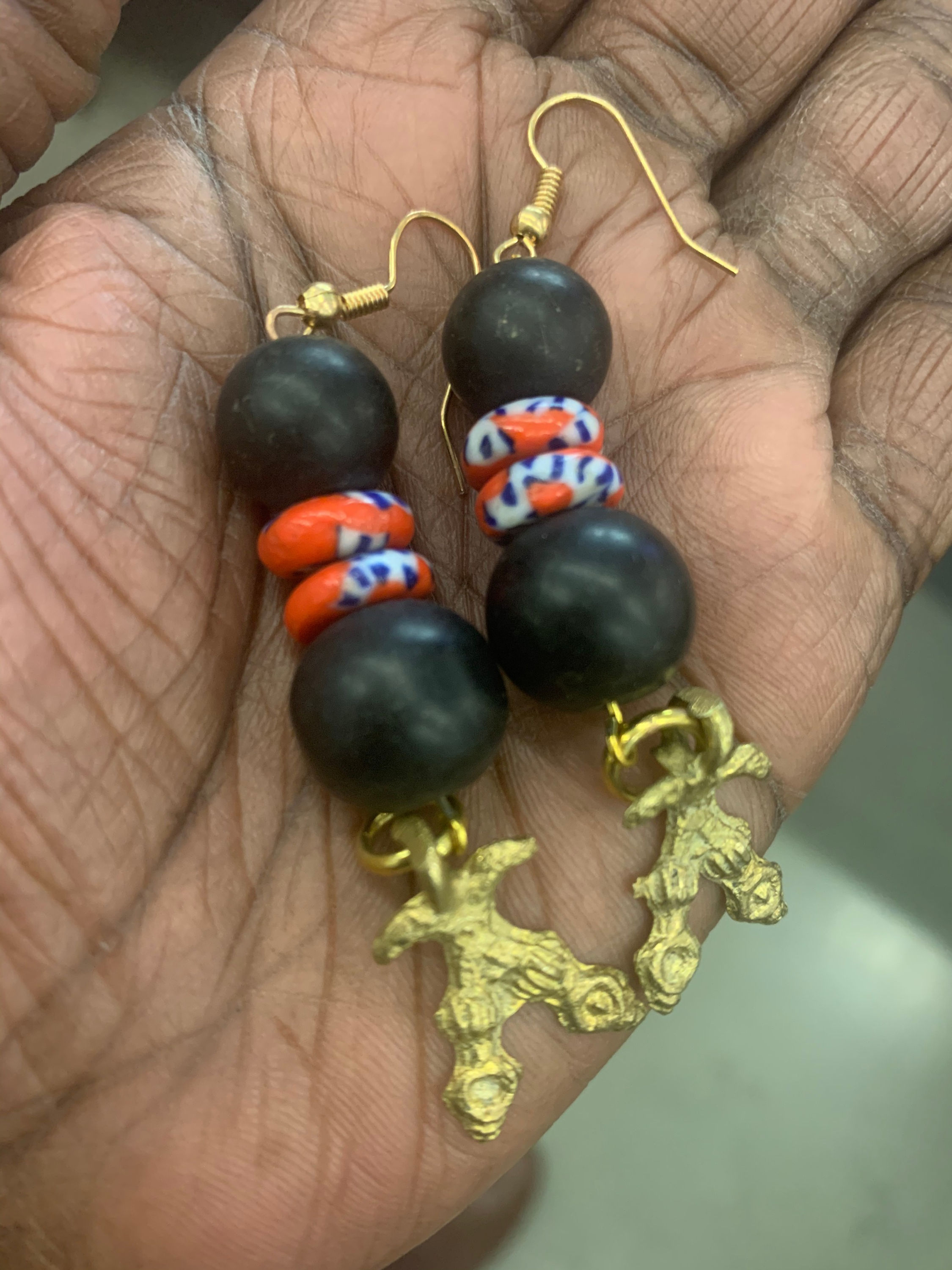 Beaded mix earrings