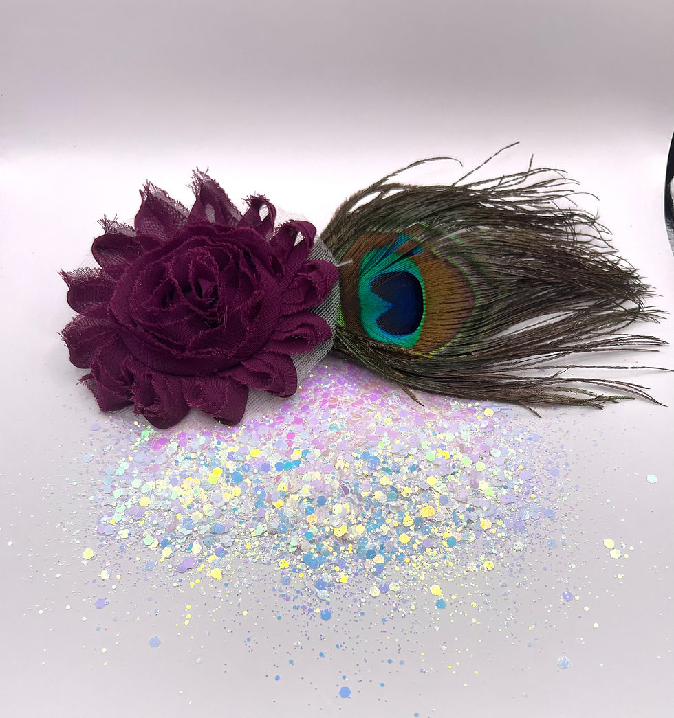 Thumbnail: Father Of The Bride - White Iridescent Premium Chunky Mix Glitter