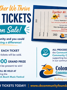 Together We Thrive Raffle tickets now on sale! 