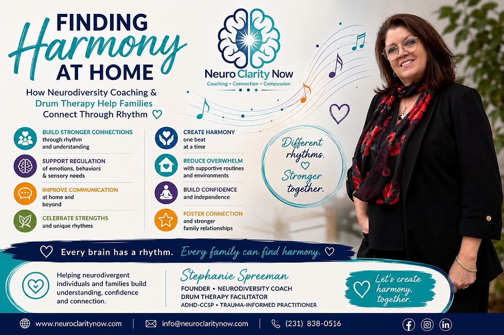 Finding Harmony at Home: How Families Can Benefit from Neurodiversity Coaching and Drum Therapy