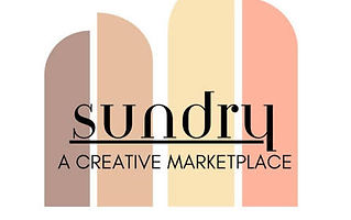 Sundry: A Creative Marketplace logo with arch shapes