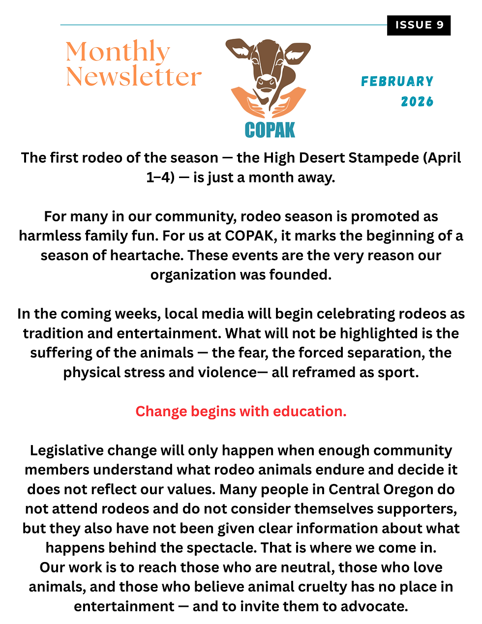February 2026 Newsletter