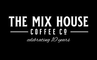 The Mix House Coffee Co celebrating 10 years logo