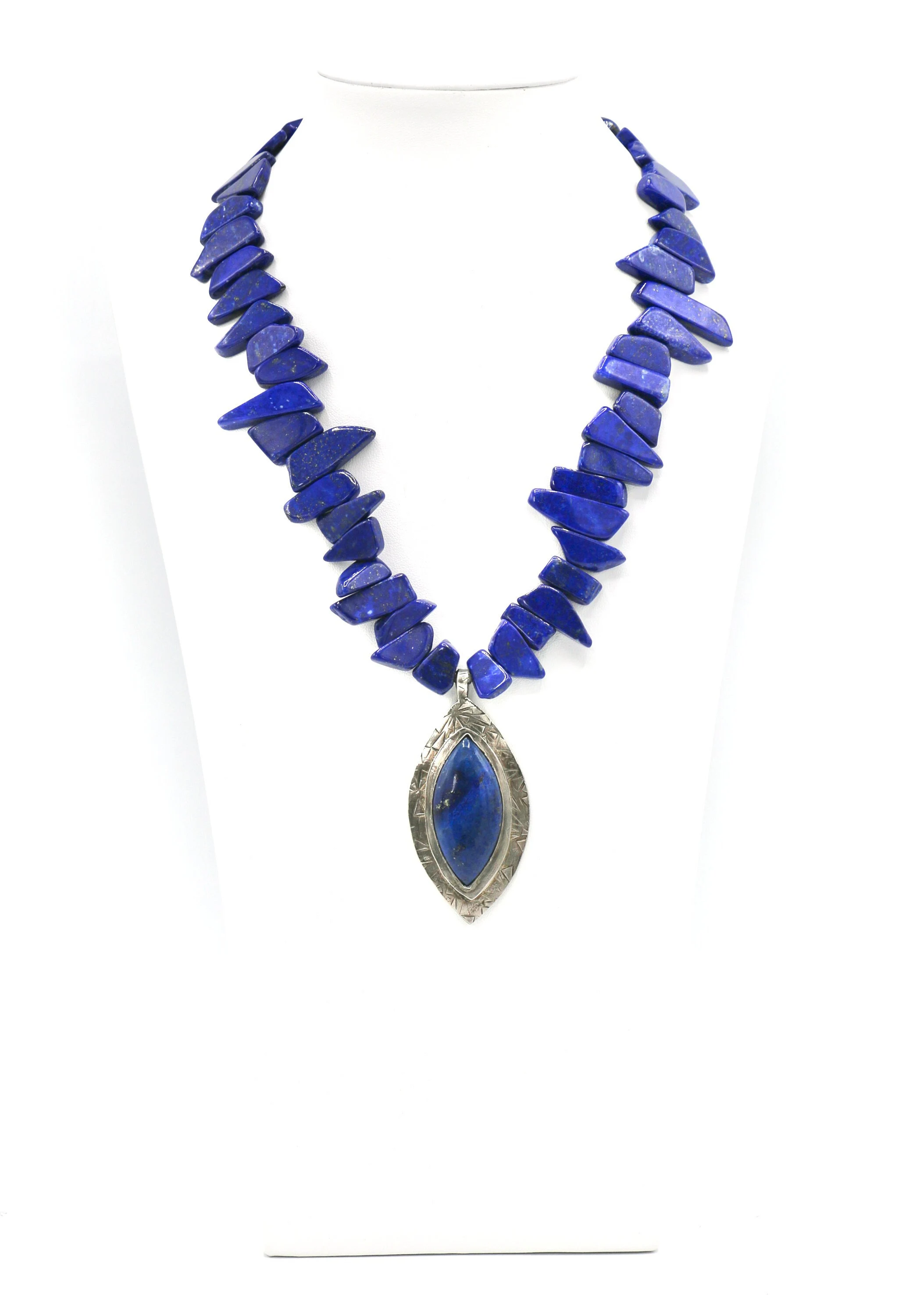 LUSCIOUS LAPIS Sterling Silver Pendant Necklace