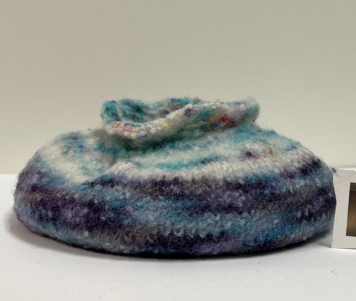 Ocean Waves Hand Felted Vase