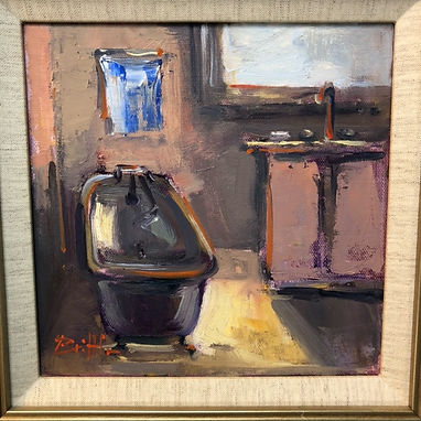 The Old Bathtub, Oil, Nancy Brittle