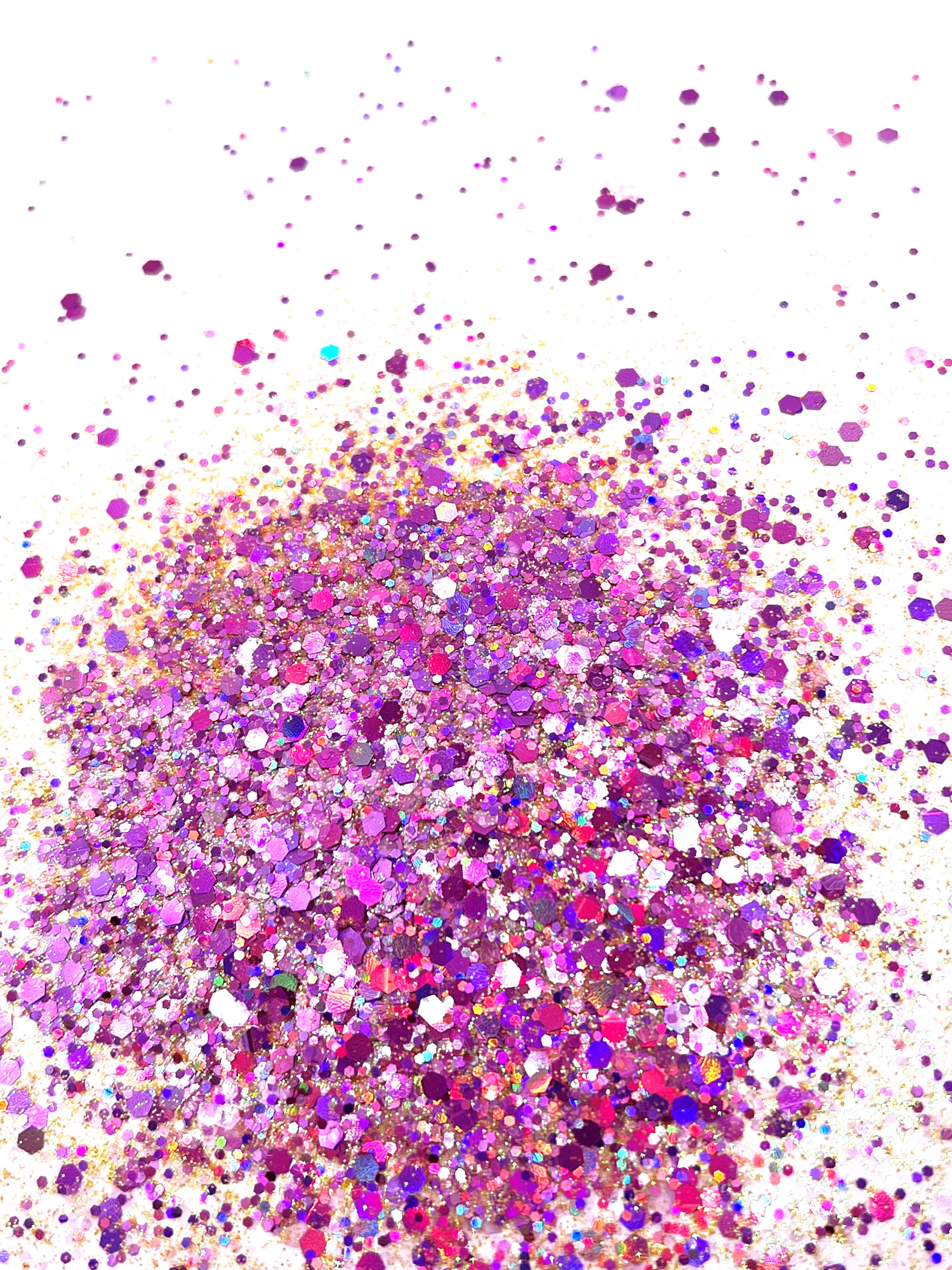 Leid In Hawaii- Pink/Purple Chunky Mix Glitter