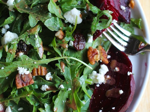 Arugula, Roasted Beet, and Balsamic Vinegar Salad
