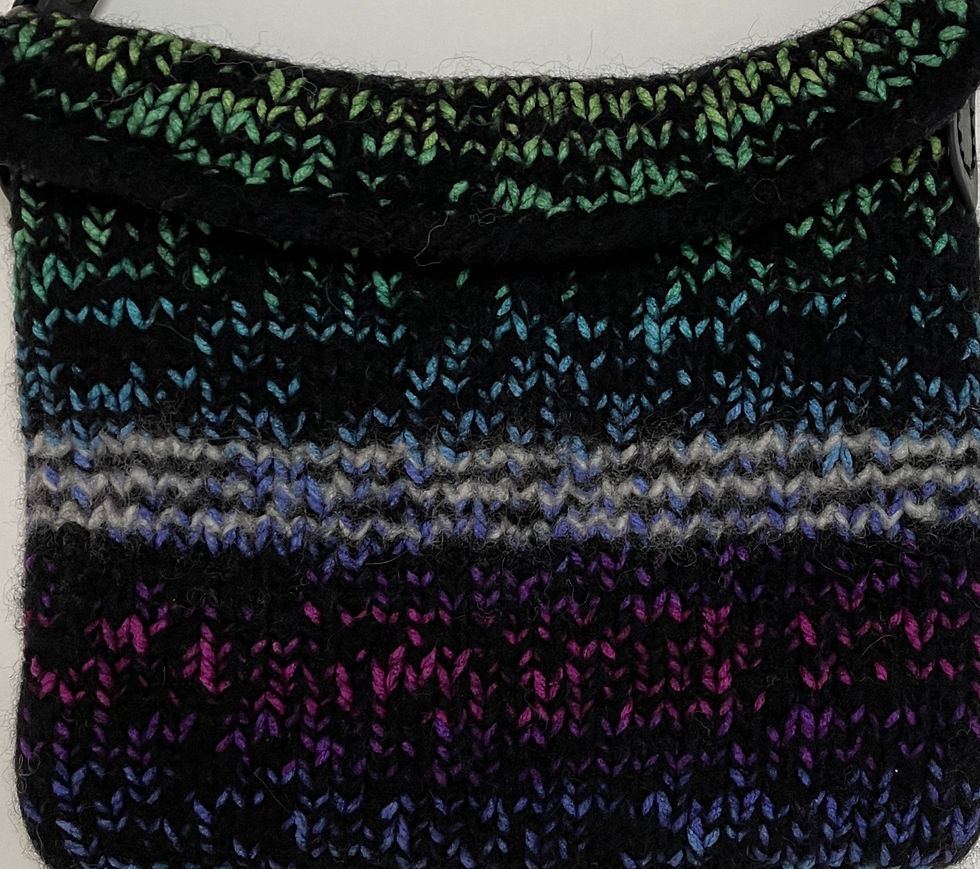 Thumbnail: Remember the 70s Hand Felted Purse