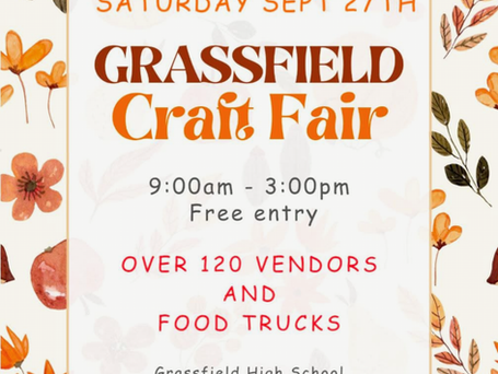 Stop by the Grassfield Craft Fair
