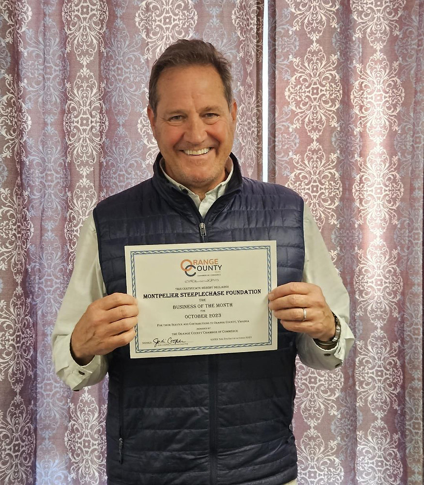 October Business of the Month, Montpelier Steeplechase Foundation