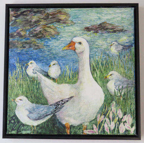 Gary and Gulls_Beverley Coates_watercolor 14 x 14_$275.jpg