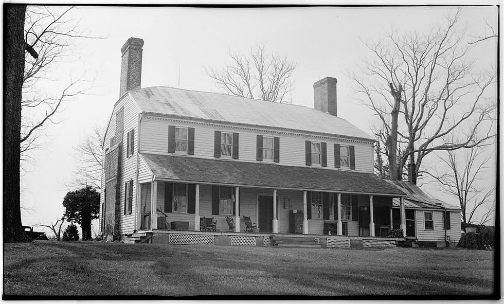 Garden Elevation (East). Photo credit: Frederick Nichols, HABS/Library of Congress, 1936