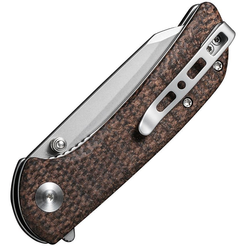 Thumbnail: SenCut 220143 Fritch Linerlock Knife Brown Matrix Handles