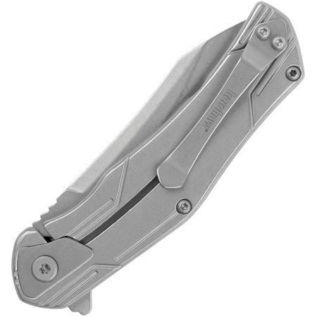 Thumbnail: Kershaw 1380WMX Husker Assist Open Framelock Knife Stonewashed Handles