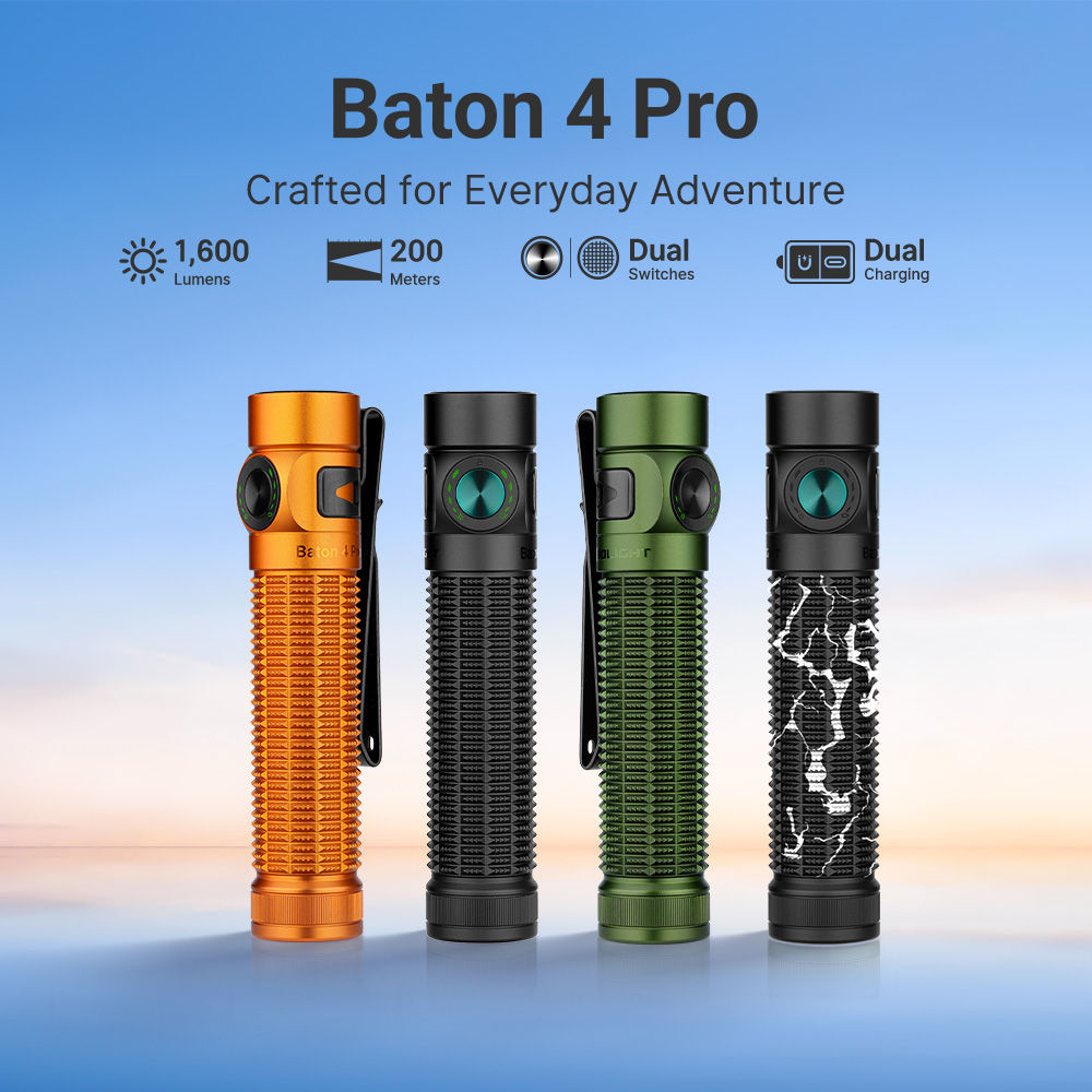 Baton Ultra 4 Pro: Dual Switch High Lumen Compact EDC Flashlight