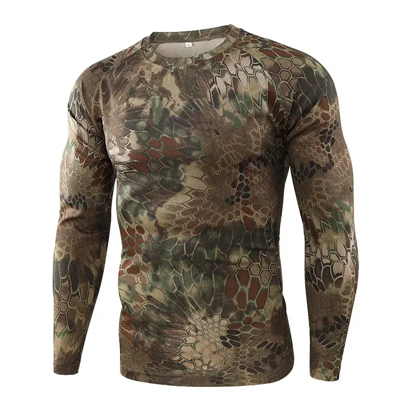 Thumbnail: Mege Brand Clothing New Men Long Sleeve Tactical Quick Dry Shirt