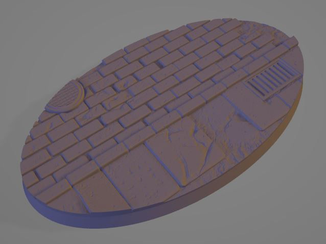 Miniature : Plateforme texturée en 3D, modèle numérique de briques, PRINTED ONLINE.