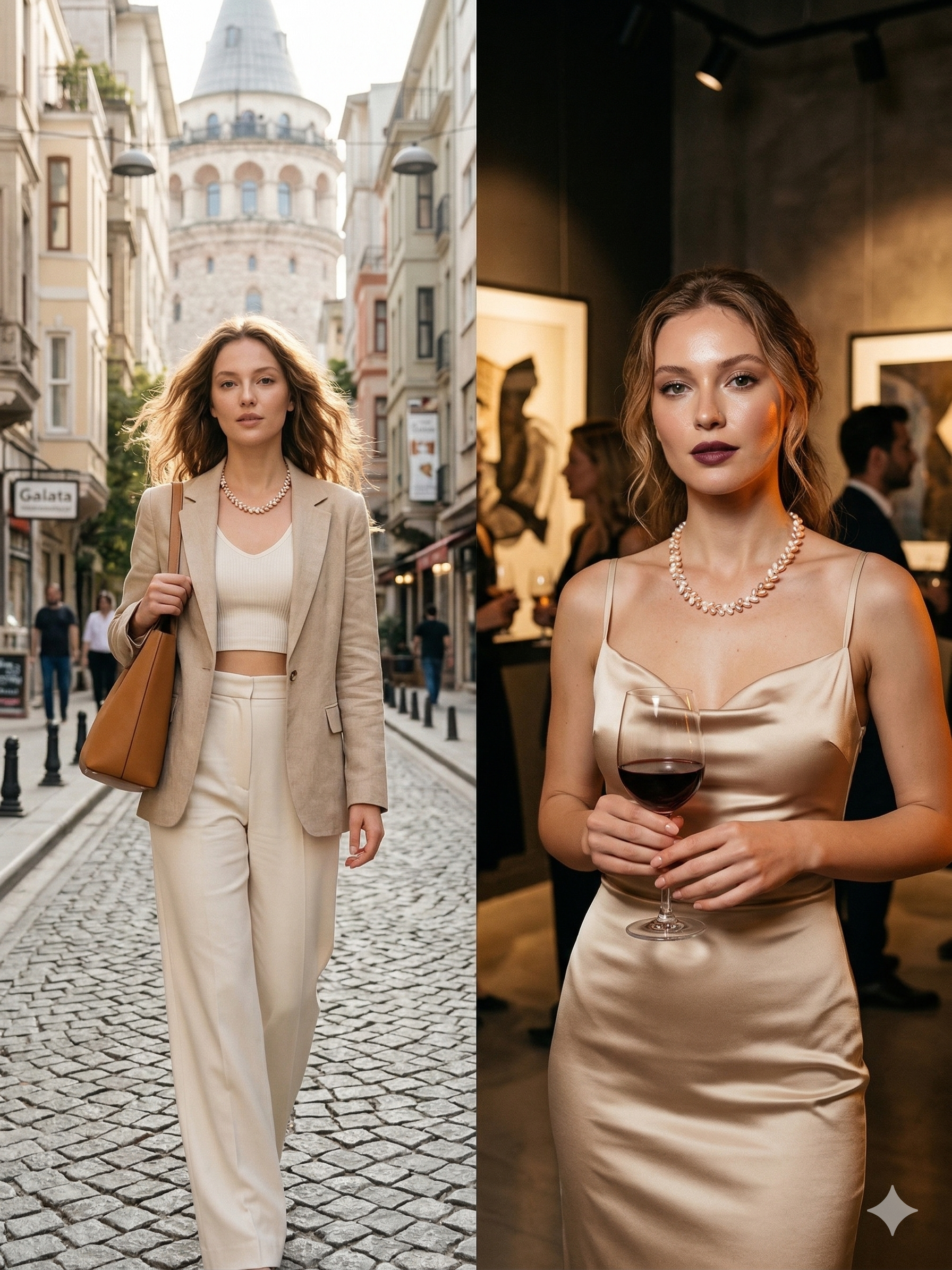 L’Harmonie Tricolore Pearl Necklace