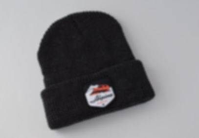 Alpine Cats Tucker Snow Cat Waffle Knit Beanie with Colored Patch