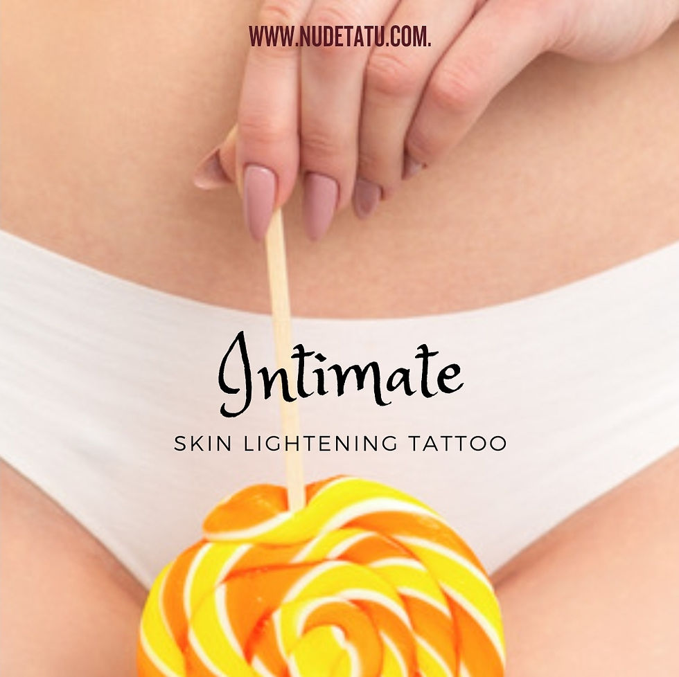 Alt text for an image should be descriptive and convey the content without using explicit or inappropriate language. For the provided description, a suitable alt text could be: "Specialized skin treatment and camouflage services for intimate areas in Redlands, CA."