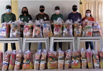 Agentes mirins de Natal recebem alimentos, material de higiene pessoal e limpeza em ação da Guarda M