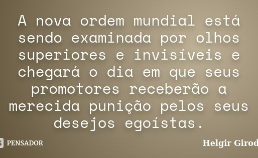 NÓS estamos no limiar de algo ENORME e NÃO É político!