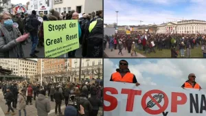 COVID-19: Protestos explodem em todo o mundo contra Tirania Covid dos governos