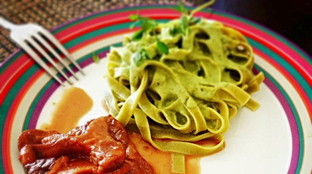 Fettuccine ao espinafre